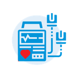 An automated external defibrilator (AED)