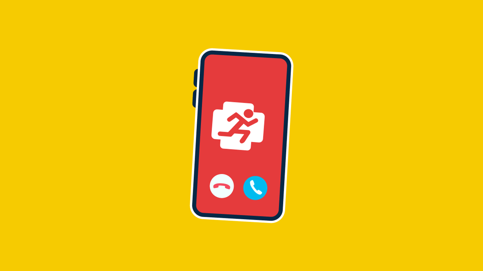 A mobile phone displaying the GoodSAM logo