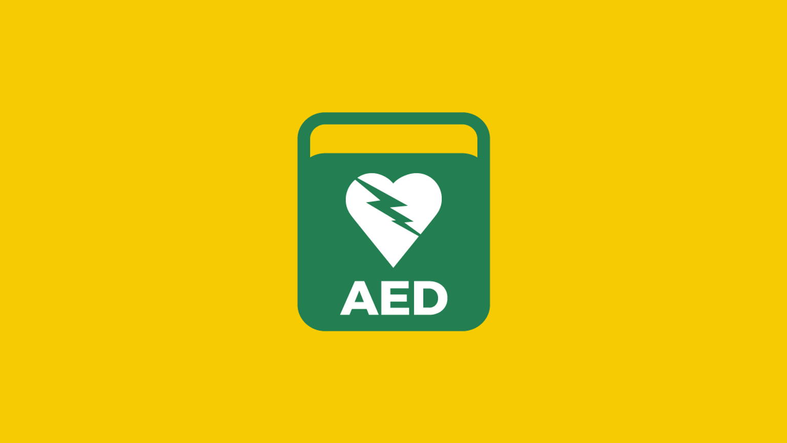 A graphical representation of an AED