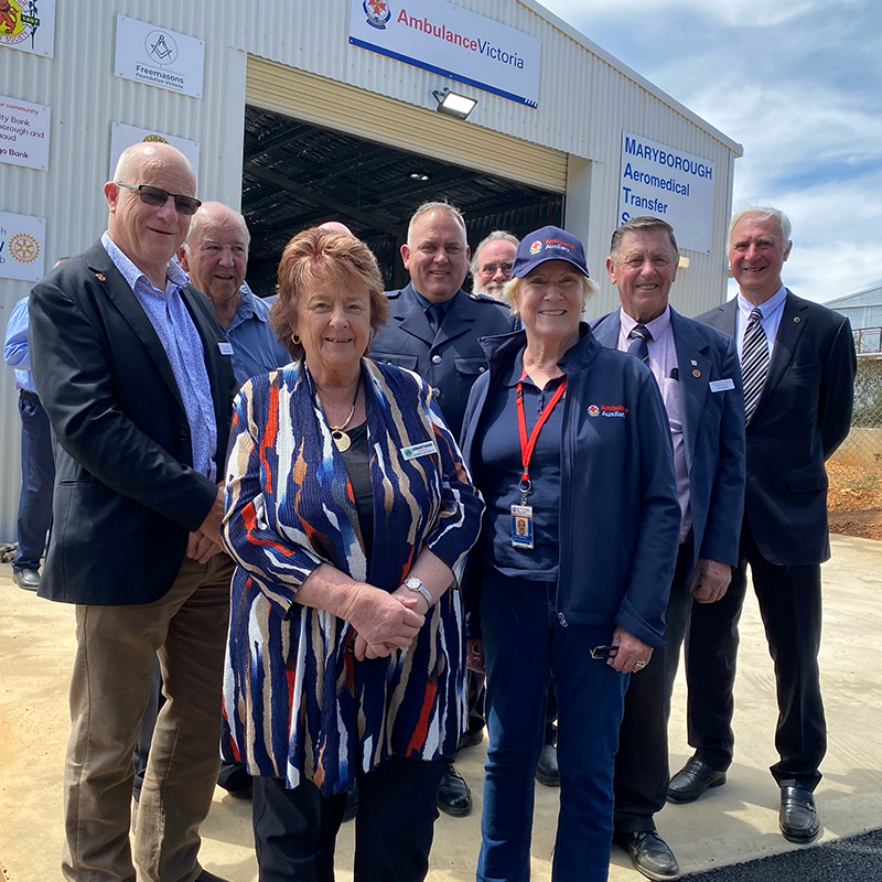 Take off for Maryborough transfer station - Ambulance Victoria