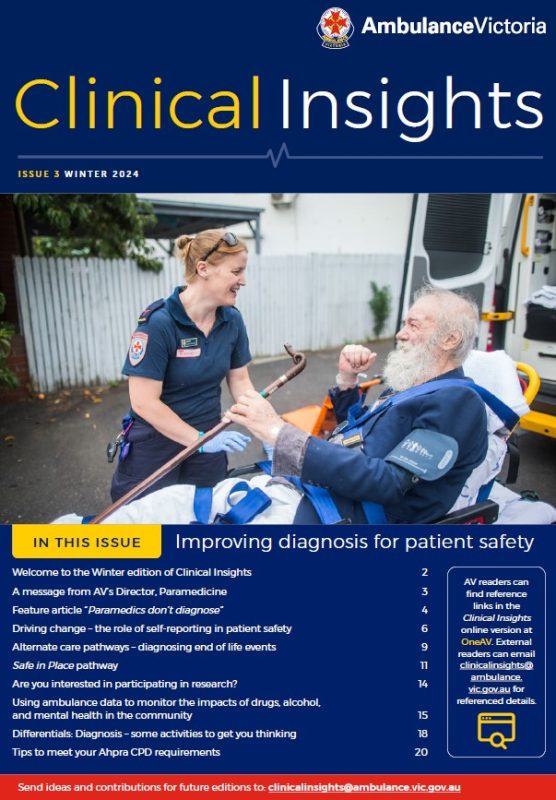 Cover image of the Clinical Insights Winter edition publication.