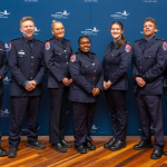 A group of smiling paramedics.