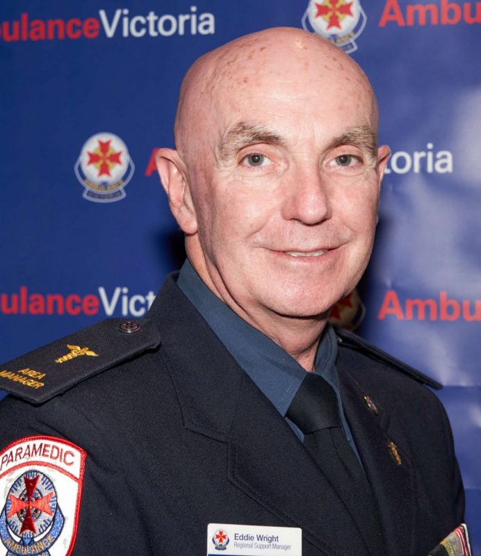 Ambulance Victoria regional support manager (Gippsland) Eddie Wright